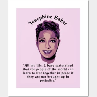 Josephine Baker Portrait and Quote Posters and Art